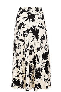 Suknja A kroja sa visokim strukom u dezenu Tiffany Production